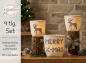 Preview: Weihnachtliche Kreuzstich Lichterbeutel - ITH-Stickdatei